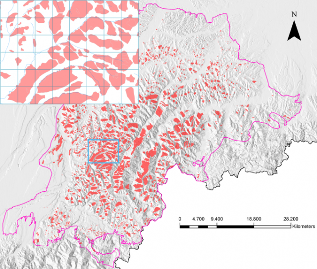 Mappa dell'Area TRAPS