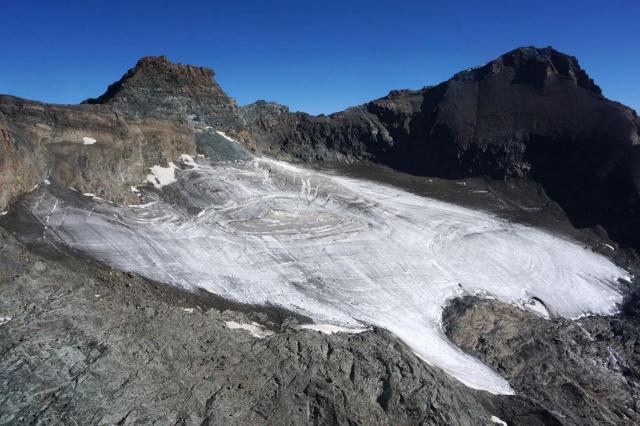 Immagine del ghiacciaio della Ciamarella