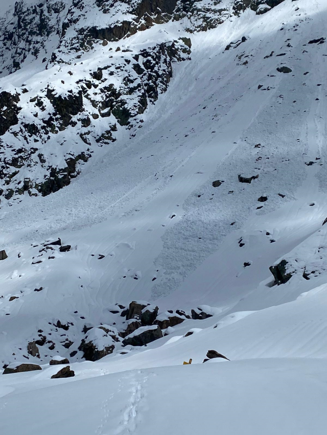 Scaricamenti di neve in Valle Gesso