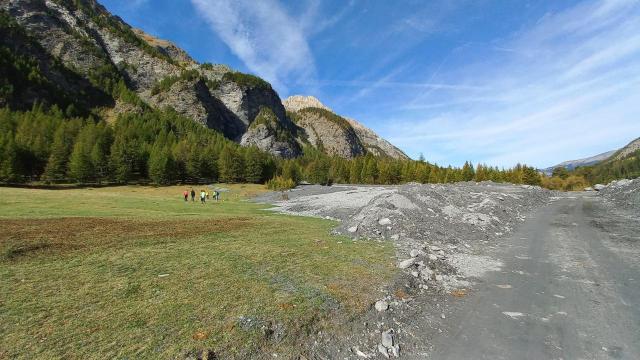 Colata detritica rilevata con drone in Valle Argentera (TO)