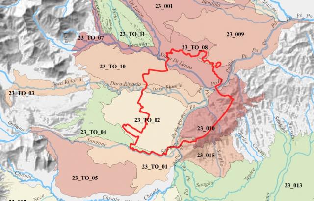 Aree omogenee della concentrazione di cromo, nichel, cobalto e vanadio per i suoli della pianura piemontese