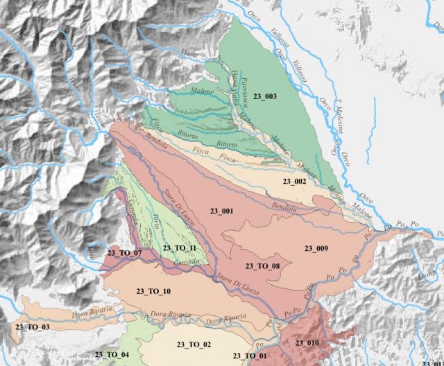 Aree omogenee della concentrazione di cromo, nichel, cobalto e vanadio per i suoli della pianura piemontese