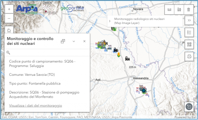 monitoraggio siti nucleari