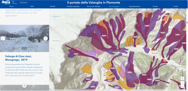 La sezione Tour fotografico del Portale