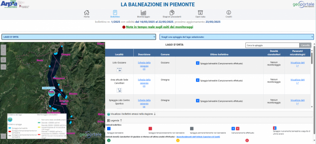 Bollettino Acque di Balneazione