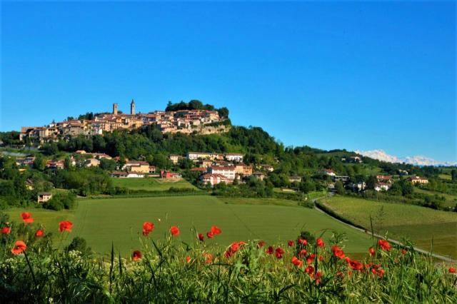 Veduta dell’abitato di Rosignano Monferrato (AL)  