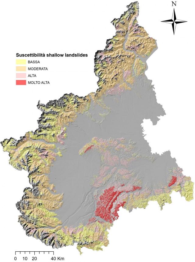 Figura 2. La Mappa di Suscettibilità per Frane Superficiali Diffuse è consultabile sul Geoportale 