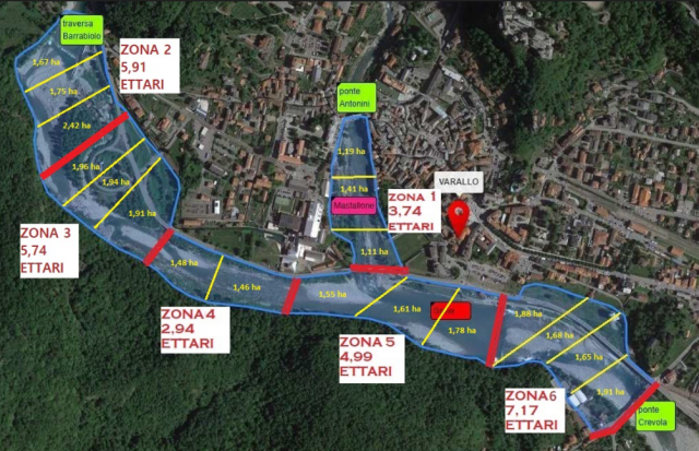 Pianificazione attività aerea con drone per rilievi a Varallo (TO)