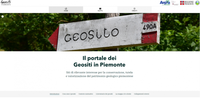 Fig. 1 La home page del portale di valorizzazione. 
