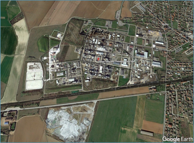 Stabilimento di Spinetta Marengo, ortofoto. Fonte Google Earth